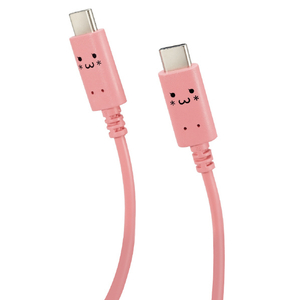 エレコム しろちゃんUSB Type-C(TM)ケーブル 1．0m トキメキ(ピンク×ブラック) MPA-CCF10PNF-イメージ8