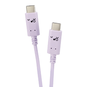 エレコム しろちゃんUSB Type-C(TM)ケーブル 1．0m スリーピー(パープル×ブラック) MPA-CCF10PUF-イメージ8