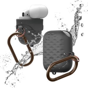 elago AirPods WaterProof Hang Case Active for AirPods Dark Gray EL_APDCSSCWA_DG-イメージ1