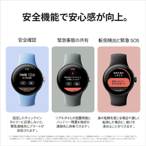 Google スマートウォッチ Google Pixel Watch 2 Matte Black アルミケース/Obsidian アクティブバンド GA05029-GB-イメージ7