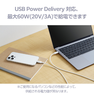 エレコム しろちゃんUSB Type-C(TM)ケーブル 1．0m しろちゃん(ホワイト×ブラック) MPA-CCF10WF-イメージ4