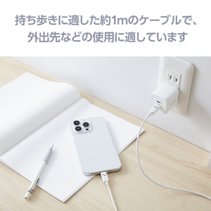 エレコム しろちゃんUSB Type-C(TM)ケーブル 1．0m しろちゃん(ホワイト×ブラック) MPA-CCF10WF-イメージ6