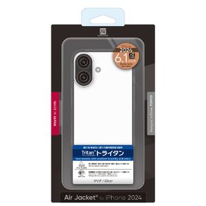 パワーサポート iPhone 16用ケース Air Jacket Clear PLLK-71-イメージ1