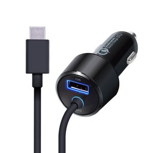 エレコム 車載充電器(Quick Charge3．0・30W・Type-Cケーブル&1ポート) MPA-CCCQ03BK-イメージ2