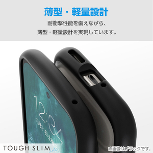 エレコム Google Pixel 9/9 Pro用TOUGH SLIM LITE フレームカラー ストラップホールシート付 ピンク PM-P242TSLFCPN-イメージ7