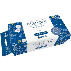 医食同源 Nanoni フェイスタオル 厚手タイプ 80枚 FCT9326-イメージ1