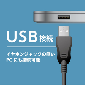 ミヨシ マイク付きUSBイヤフォン Windows/Mac OS対応 イヤーピース・ケーブルクリップ付属 ブラック UHP-06/BK-イメージ8