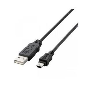 エレコム エコUSBケーブル(A-miniB) 5．0m ブラック USB-ECOM550-イメージ1