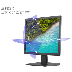 グリーンハウス 17型液晶ディスプレイ ブラック GH-LCS17D-BK-イメージ6