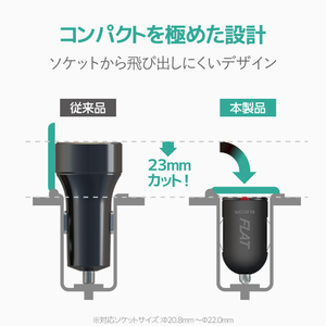 エレコム 車載充電器 ブラック MPA-CCU11BK-イメージ4