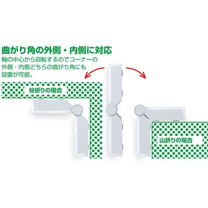 キングジム 人感センサー お知らせライト カドにつけるタイプ FCK1194-TAL40ｸﾚ-イメージ4