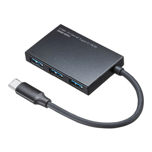 サンワサプライ USB3．1 Gen2対応 Type-Cハブ USB-3TCH18BK-イメージ1