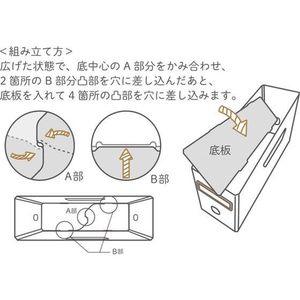 リヒトラブ Roomy ボックスファイル A4 ロータイプ グレー FC228MR-F290-27-イメージ7