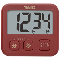 タニタ 薄型タイマー レッド TD-408-RD