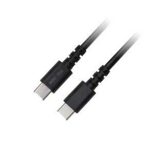 グリーンハウス USB Type-C - USB Type-C充電/データ転送ケーブル(1．0m) ブラック GH-UCCCA10-BK-イメージ2