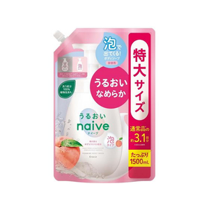 クラシエ ナイーブ 泡で出てくるボディソープ うるおい替1500mL FC288RE-イメージ1