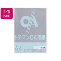 SAKAEテクニカルペーパー 極厚口カラーPPC A4 スカイブルー 50枚×5冊 F009034-LPP-A4-SB