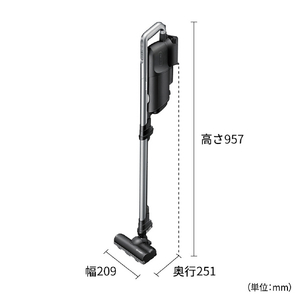 シャープ 紙パック式コードレススティッククリーナー RACTIVE Air ブラック系 ECKR1B-イメージ3