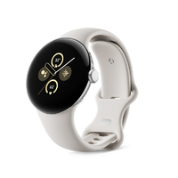 Google スマートウォッチ Google Pixel Watch 2 Polished Silver アルミケース/Porcelain アクティブバンド GA05031-GB