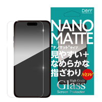 ディーフ iPhone 16 Plus用High Grade Glass Screen Protector ナノマット DG-IP24LNM2F