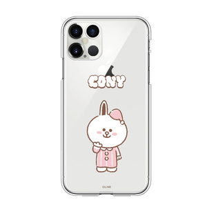 LINE FRIENDS iPhone 12 Pro Max用ソフトクリアケース [公式ライセンス品] Dreamy Night CONY KCE-CSB092-イメージ1