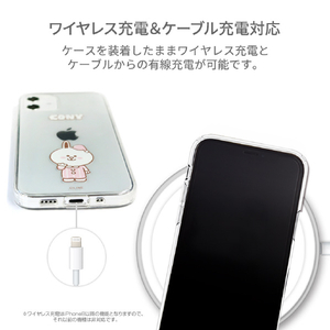 LINE FRIENDS iPhone 12 Pro Max用ソフトクリアケース [公式ライセンス品] Dreamy Night CONY KCE-CSB092-イメージ7