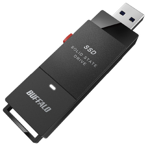 バッファロー USB3．2(Gen1) ポータブルSSD スティック型(500GB) ブラック SSD-PUT500U3-BKC-イメージ1