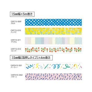 キングジム ソーダ 透明マスキングテープ クロス FCC2305-CMT15-009-イメージ7