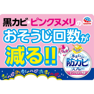 アース製薬 らくハピ 水まわりの防カビスプレー 無香性 400mL FC30624-イメージ5