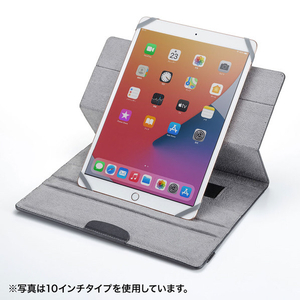 サンワサプライ 汎用タブレットケース(8インチ・回転スタンド) PDA-TABKA8BK-イメージ4