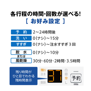 AQUA 7．0kg全自動洗濯機 ホワイト AQW-S7P(W)-イメージ8