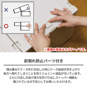 天馬  フィッツユニットケース 4025(2個組) カプチーノ ECﾌｲﾂﾂﾕﾆﾂﾄ4025CAP2ｺｸﾞﾐ-イメージ4