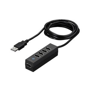 BUFFALO USB2．0ハブ(5ポート) どっちもUSBハブ ブラック BSH5UD20BK-イメージ1