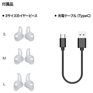 AVIOT 完全ワイヤレスイヤフォン Openpiece M ホワイト TE-M1-WH-イメージ4