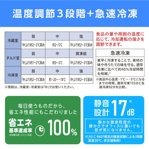 アイリスオーヤマ 453L 6ドア冷蔵庫 ホワイト IRGN-C45A-W-イメージ9