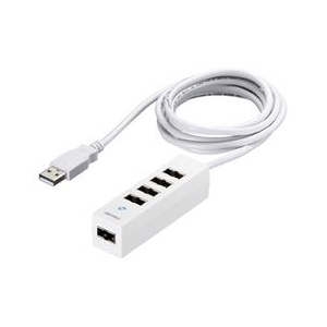 BUFFALO USB2．0ハブ(5ポート) どっちもUSBハブ ホワイト BSH5UD20WH-イメージ1