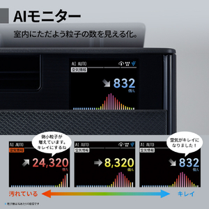 シャープ 加湿空気清浄機 e angle select グレー系 KI-75XE4-W-イメージ7