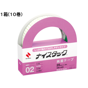 ニチバン 両面テープしっかり貼れてはがしやすい25mm10巻 F028651-NW-H25-イメージ1