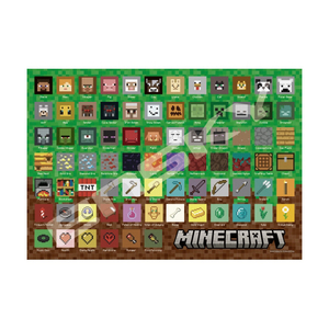 エンスカイ MINECRAFT マインクラフト ジグソーパズル1000ピース Pixel Icons 1000T-195 AT1000T195ﾏｲﾝｸﾗﾌﾄPIXEL-イメージ1