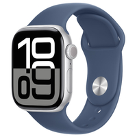 Apple Apple Watch Series 10(GPSモデル)- 42mm シルバーアルミニウムケースとデニムスポーツバンド - S/M MWWA3J/A