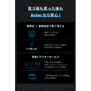 Anker Solix C300 Portable Power Station ブラック A1722511-イメージ8