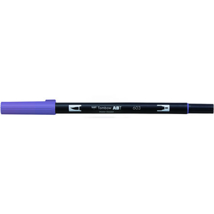 トンボ鉛筆 デュアルブラッシュペン ABT Periwinkle F040043-AB-T603-イメージ1