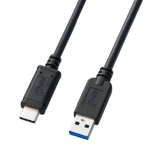 サンワサプライ USB3．1 Gen2 Type C-Aケーブル(1m) ブラック KU31-CA10-イメージ1