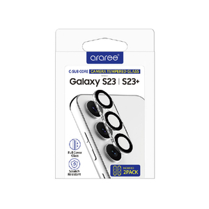 araree Galaxy S23用カメラ専用強化ガラスフィルム C-SUB CORE(2枚入り) AR25103S23-イメージ7