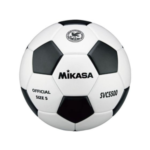 ミカサ サッカー検定球 5号 貼り 白黒 FC500RV-SVC5500WBK-イメージ1