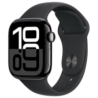 Apple Apple Watch Series 10(GPSモデル)- 42mm ジェットブラックアルミニウムケースとブラックスポーツバンド - M/L MWWF3J/A