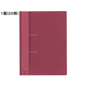 コクヨ ファスナーファイル〈レポート〉 A4タテ 2穴 100枚収容 ピンク20冊 1箱(20冊) F836215-ﾌ-P160P-イメージ1