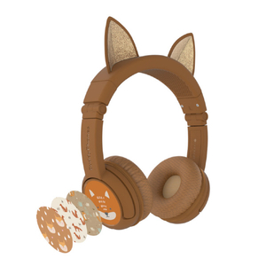 Onanoff キッズ用ヘッドフォン BuddyPhones PlayEars+ with BEAM MIC FOX BT-BP-PLAYP-EARS-FOX-イメージ3