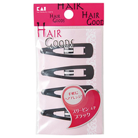 貝印 スリーピン 4P HAIR GOODS ブラック HA3010ｽﾘ-ﾋﾟﾝ