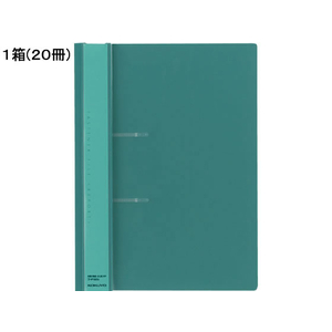 コクヨ ファスナーファイル〈レポート〉 A4タテ 2穴 100枚収容 緑 20冊 1箱(20冊) F836216-ﾌ-P160G-イメージ1